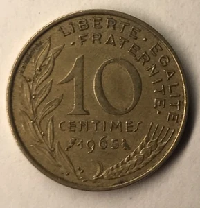 F.144 Monnaie Française 10 Centimes Marianne 1965 Achat Unitaire - Bild 1 von 2
