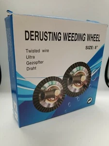 Derusting Weeding Wheel 8” Twisted Wire Cup Brush Weeding Wheel - Picture 1 of 12