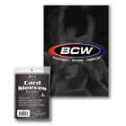 250 BCW Acid Free Card Sleeves. Crystal Clear. Pokemon, Magic, Baseball & More!!