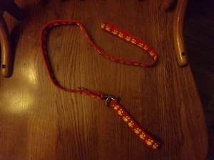 Collar rojo perro Build A Bear Workshop con correa - Imagen 1 de 2