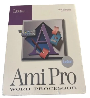 Lotus Ami Pro Word Processing Release 3.0 For Windows With 5.25" & 3.5" Disk NOS - Image 1 of 4