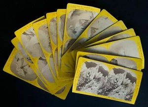 Vintage Photographs Stereoview J. TAIRRAZ x 13 Views of Chamonix 1865 - Picture 1 of 9