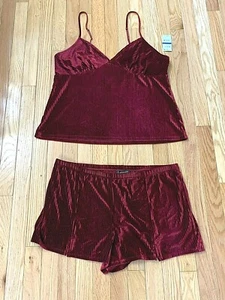 NWT- 2pc Short Pajama Set/Loungewear By INC -Red Choice of Size - Picture 1 of 3