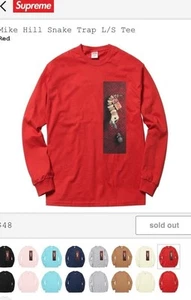 New in Package Supreme Mike Hill Snake Trap Tee Large w/ Tag & Sticker - Picture 1 of 4