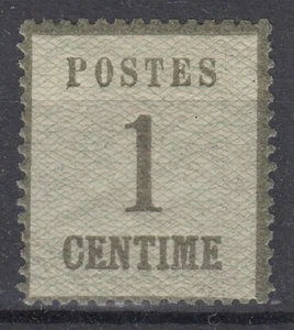 TIMBRE ALSACE LORRAINE N° 1 NEUF * GOMME AVEC CHARNIERE - COTE 120 € - A VOIR - Imagen 1 de 2