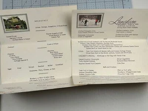 Menus restaurant vintage Buck Hill Inn déjeuner + petit déjeuner années 70 - Photo 1/4