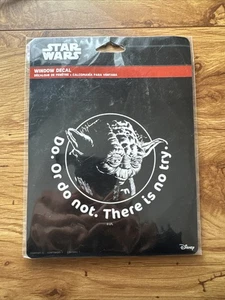 Do or Do Not There is No Try Sticker Vinyl Decal Yoda Quote Star Wars Car Window - Picture 1 of 6