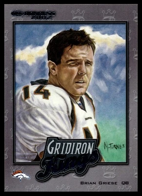 2002 Donruss #GK-9 Brian Griese Gridiron Kings #/2000 - Image 1 of 2