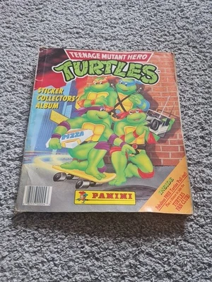 panini Teenage Mutant Hero Turtles album 1990. plus poster vgc  - Image 1 of 4