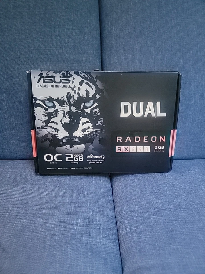 ASUS ROG Strix Radeon RX 460 4GB OC Gaming GPU Graphics Card - Image 1 of 4