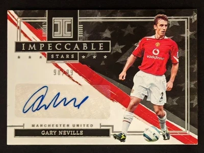 2021-22 Panini Impeccable Stars Gary Neville  Auto Autograph 98/99 Man Utd!! - Image 1 of 4