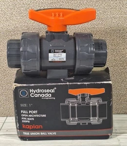 Hydroseal Canada Kaplan True Union 1" Full Port Kugelhahn PTFE Sitze 200 PSI - Bild 1 von 4