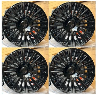 22" Rims Fit GMC Sierra 1500 2007-2025 Wheels 22x9 Gloss Black Brand New 6x139.7 - Image 1 of 4