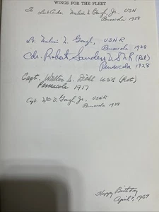 George van Deurs "Wings for the Fleet" 1st Ed HC 1966 mit DJ Pensacola US Navy - Bild 1 von 4