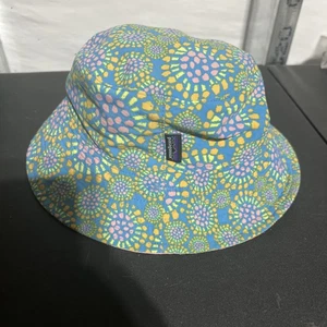 Patagonia Baby Girls Sun Bucket Hat With Chin Strap 6-12 Months - Picture 1 of 4