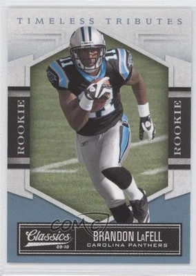 2010 Panini Classics Timeless Tributes Platinum /25 Brandon LaFell Rookie RC - Image 1 of 2