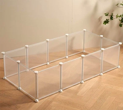 LURIVA TRANSPARENTE PEQUEÑO ANIMAL CORRALITO 12X12" 12 PANELES Foto 1 de 3