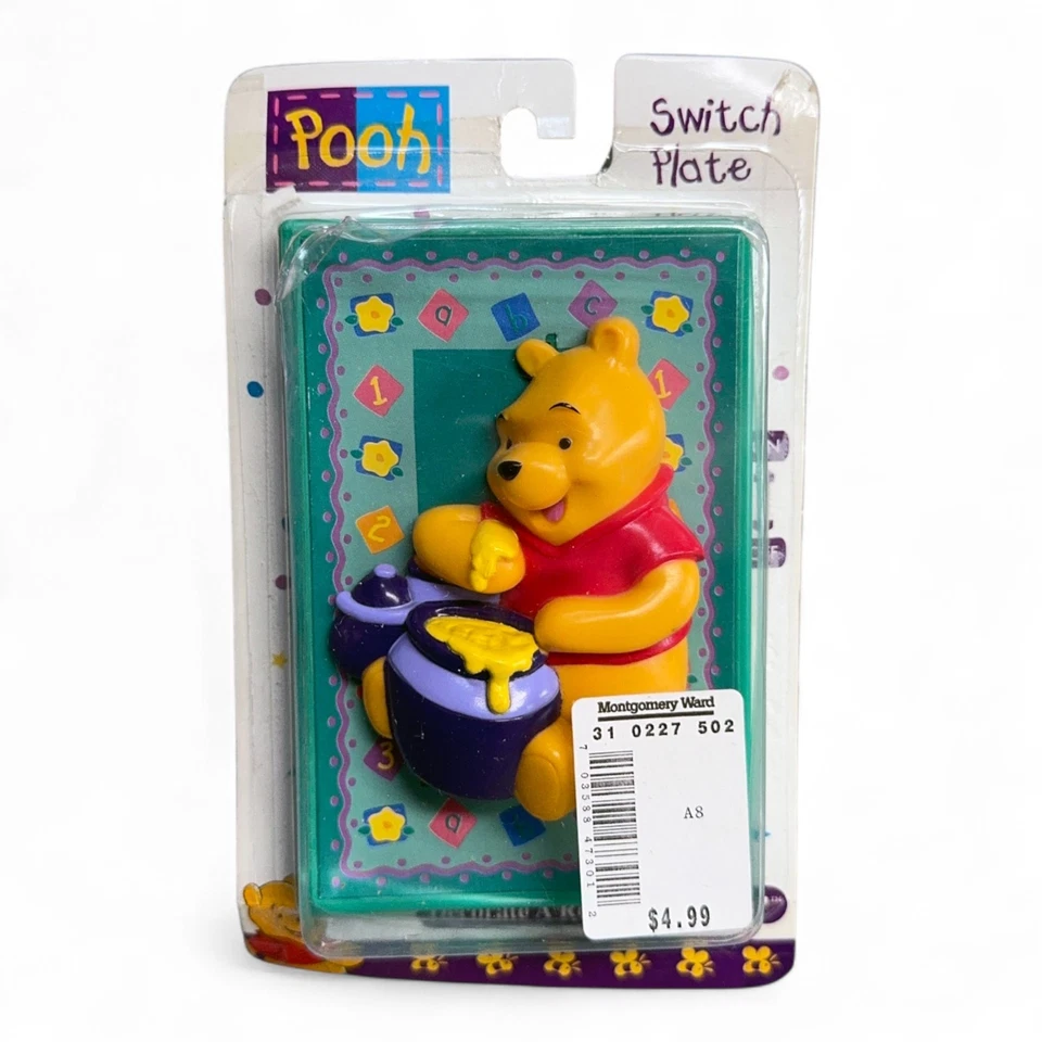 Winnie The Pooh Light Switch Cover Up Down Nursery Bedroom Disney Honey