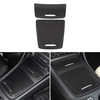 RHD Center Gear Shift Panel Water Cup Holder Cover For Mercedes A CLA GLA Class - Image 1 of 4