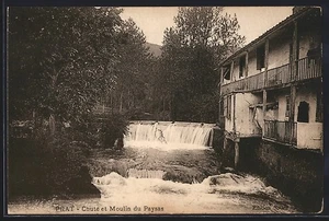 CPA Prat, Chute et Moulin du Paysas - Picture 1 of 2
