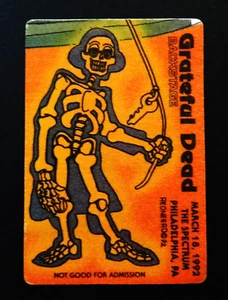 Grateful Dead Backstage Pass Puzzle Kite Spectrum Philadelphia 3/18/92 3/18/1992 - Picture 1 of 8