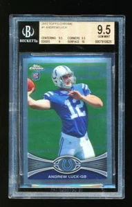 BGS 9.5 ANDREW LUCK 2012 TOPPS CHROME #1 RC ROOKIE CARD *SUBS 9.5,9.5,9,10* GEM - Picture 1 of 1