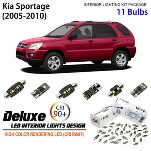 LED Interior Light Kit for Kia Sportage 2005-2010 White LED Light Bulbs Upgrade - Picture 1 of 8