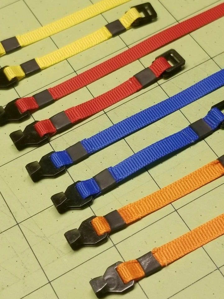 Set of Four (4) Miniature Cargo Buckle Straps for 1/10 and 1/14 Scale RC - Image 1 of 4