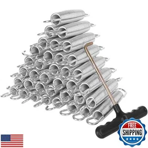 40 Pack Trampoline Springs 5.5” Heavy Duty Galvanized Steel Replacement Tramp - Picture 1 of 5