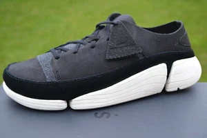 Clarks Originales Nuevas en Caja Damas Tenis TRIGENIC EVO Negro Reino Unido 6 / UE 39.5 - Imagen 1 de 6