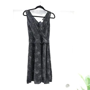 Armani Collezioni Size 8 Black Shear Silver Glitter Sleeveless Dress - Picture 1 of 9