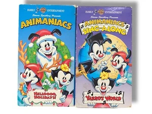 VHS - Animaniacs - Helloooo, Holidays & Sing-Along Cartoon Animation WB - Picture 1 of 4