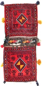 Arabian Show Saddle Hand Knotted By Afghan Artisan Women Woolen Area Rug - Picture 1 of 4
