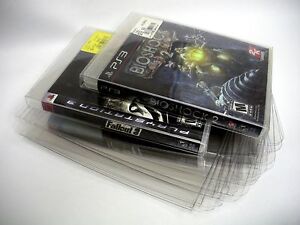5 Clear Blu-Ray PS3 PS4 XBox One Game Case Protectors - Custom Fit - Acid-Free!