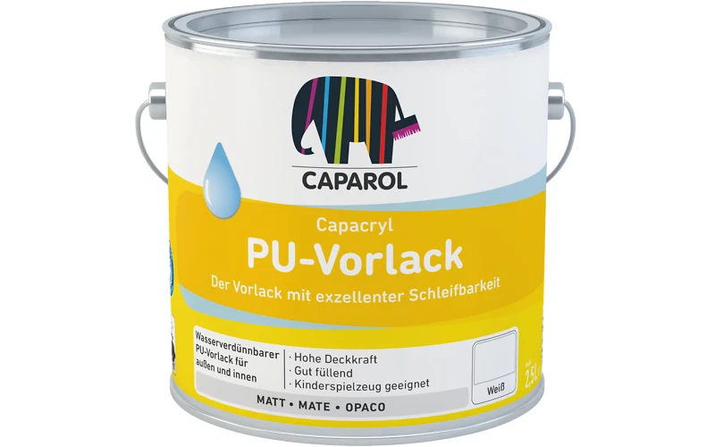 Capaorl Capacryl PU-Vorlack Weiß 2,5 Liter - Bild 1 von 1