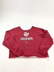 Washington State Cougars Sweatshirt Womens Large Red Nike NCAA Football - Picture 1 of 8