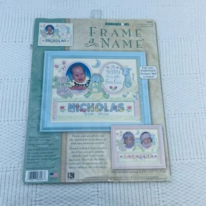2003 Frame a Name Birth Record Sealed Cross Stitch Kit # 6948 - Picture 1 of 7