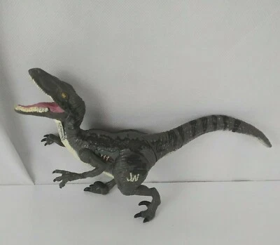 Jurassic World Growler Growling VELOCIRAPTOR BLUE Dinosaur Hasbro Park - Image 1 of 3