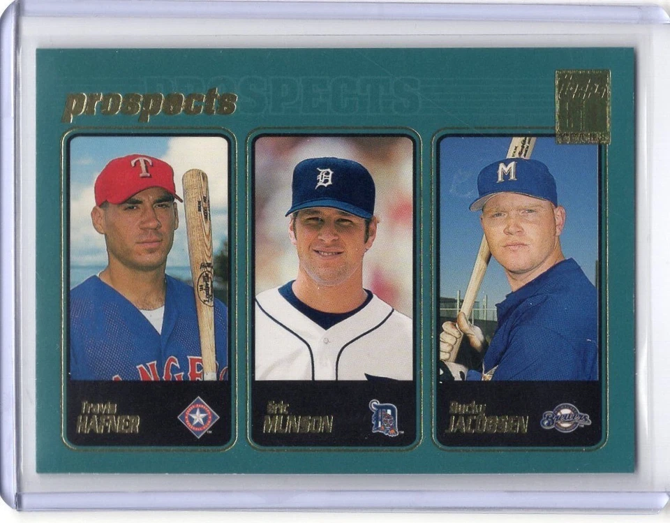 TRAVIS HAFNER - ERIC MUNSON - BUCKY JACOBSEN 2001 Topps #371 - PROSPECTS - Image 1 of 1