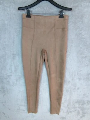 Leggings SPANX de camurça sintética estilo bronzeado claro nº 20322T feminino tamanho G alto - Imagem 1 de 4