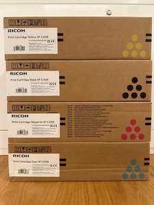 Original Ricoh SP C250E Drucker Toner Print Cartridge Schwarz Cyan Gelb Magenta - Bild 1 von 4