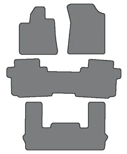 2012-2018 Toyota Sequoia 3 Row Custom Fit Carpet Floor Mats - Black - Bild 1 von 11