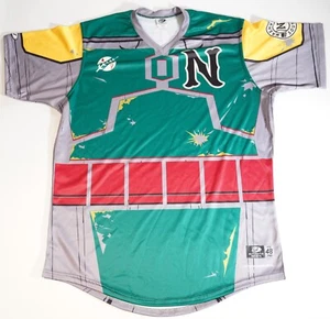 Jeremy Accardo Game Used 2023 Nashville Sounds Stars Wars Night Boba Fett Jersey - Picture 1 of 24