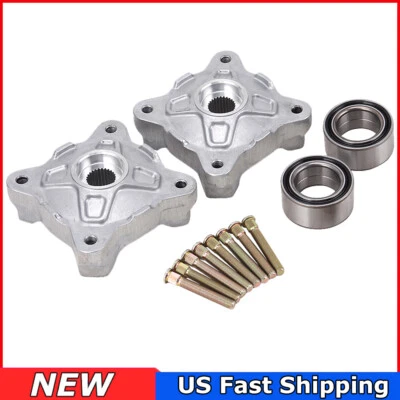For Polaris RZR 800 RZR S 800 2008-2014 Front Wheel Hubs & Bearings & Studs Kit - Image 1 of 4