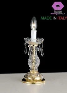 lume comodino cristallo nuovo elegande cristal classico - Foto 1 di 3