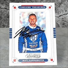 Matt DiBenedetto autographed card TIMELESS TREASURES 2022 CHRONICLES RACKLEY WAR