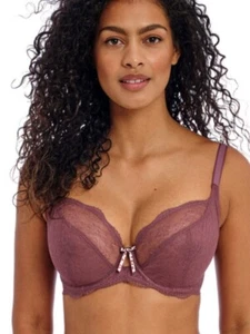 FREYA Fancies Underwire Plunge Bra, US 30G, UK 30F Iced Mocha - Picture 1 of 3