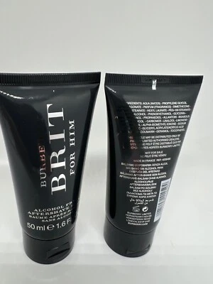 Lote (2) BURBERRY BRIT PARA HOMBRES 1,6 FL oz / 50 ml bálsamo para después del afeitado sin alcohol Foto 1 de 4