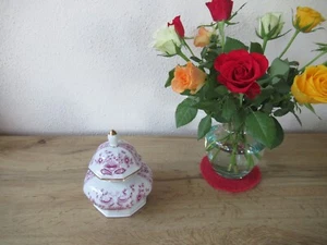Fine lichte China DDR Deckeldose Goldrand - Bild 1 von 16