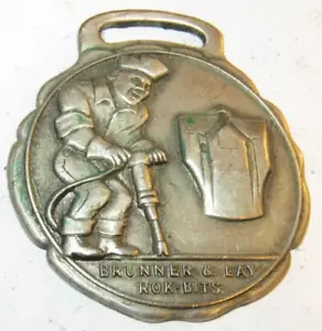 Vintage Brunner & Lay Rock Bits Watch Fob - Franklin Park, IL Asheville, NC - Picture 1 of 2